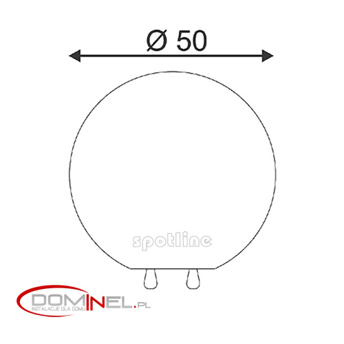 SPOTLINE ROTOBALL FLOOR WYMIARY